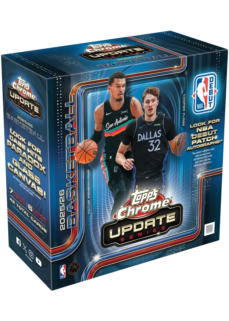 2025-26 Topps Chrome Update Series Basketball - Mega Box