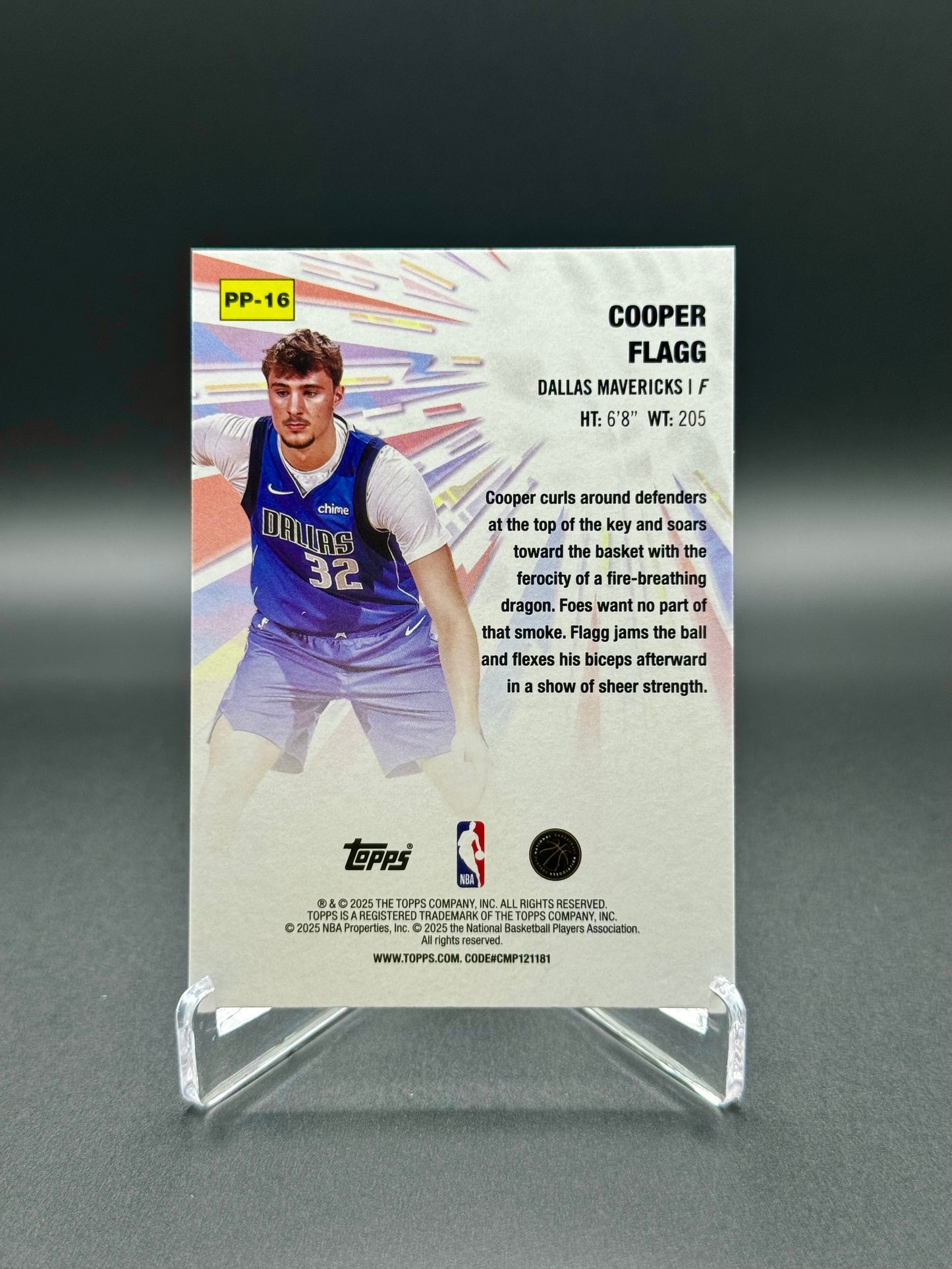 2025-2026 Topps Chrome Basketball Cooper Flagg RC #PP-16 Power Players Raw