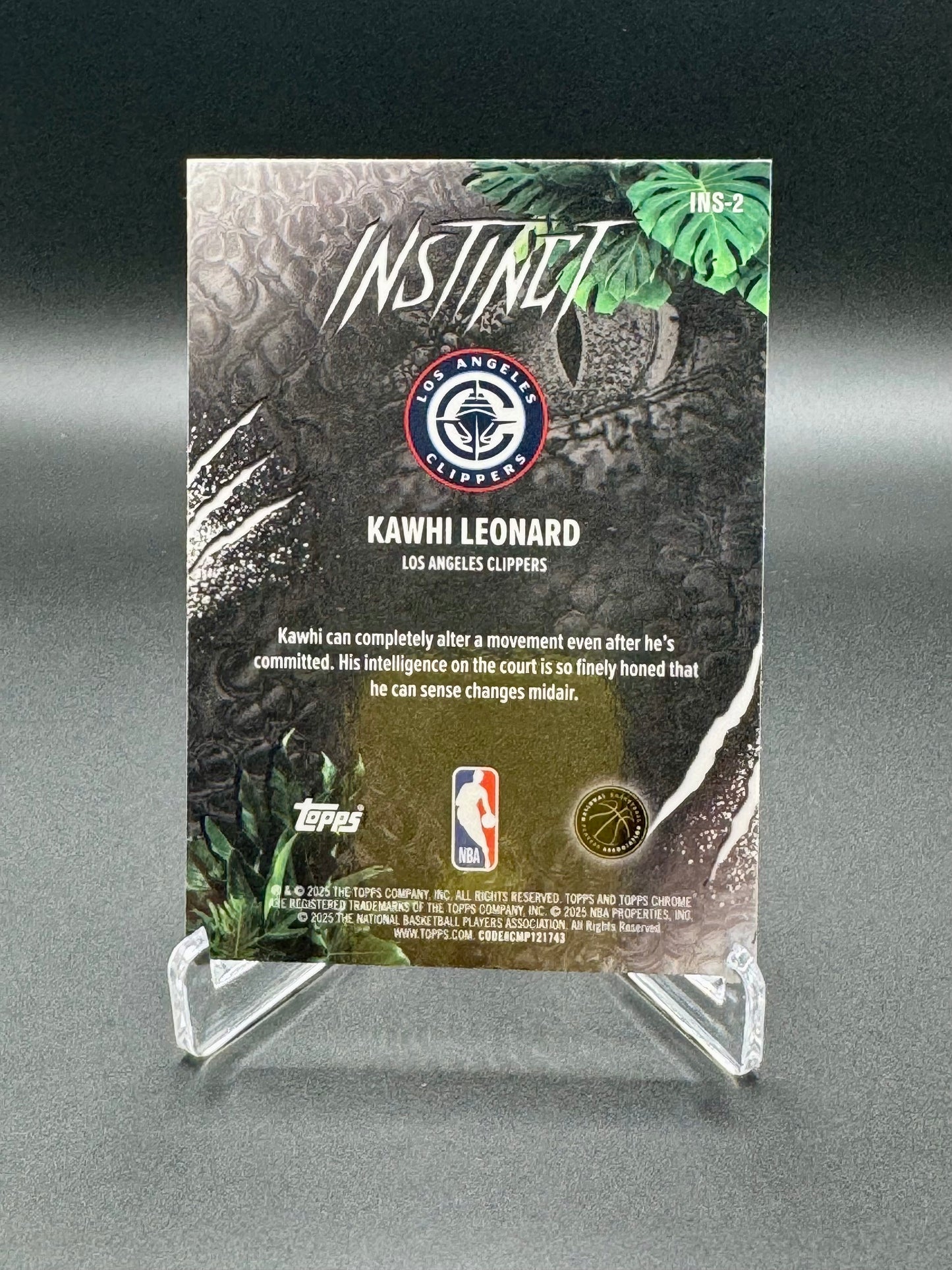 2025-2026 Topps Chrome Basketball Kawhi Leonard #INS-2 Infinity Raw