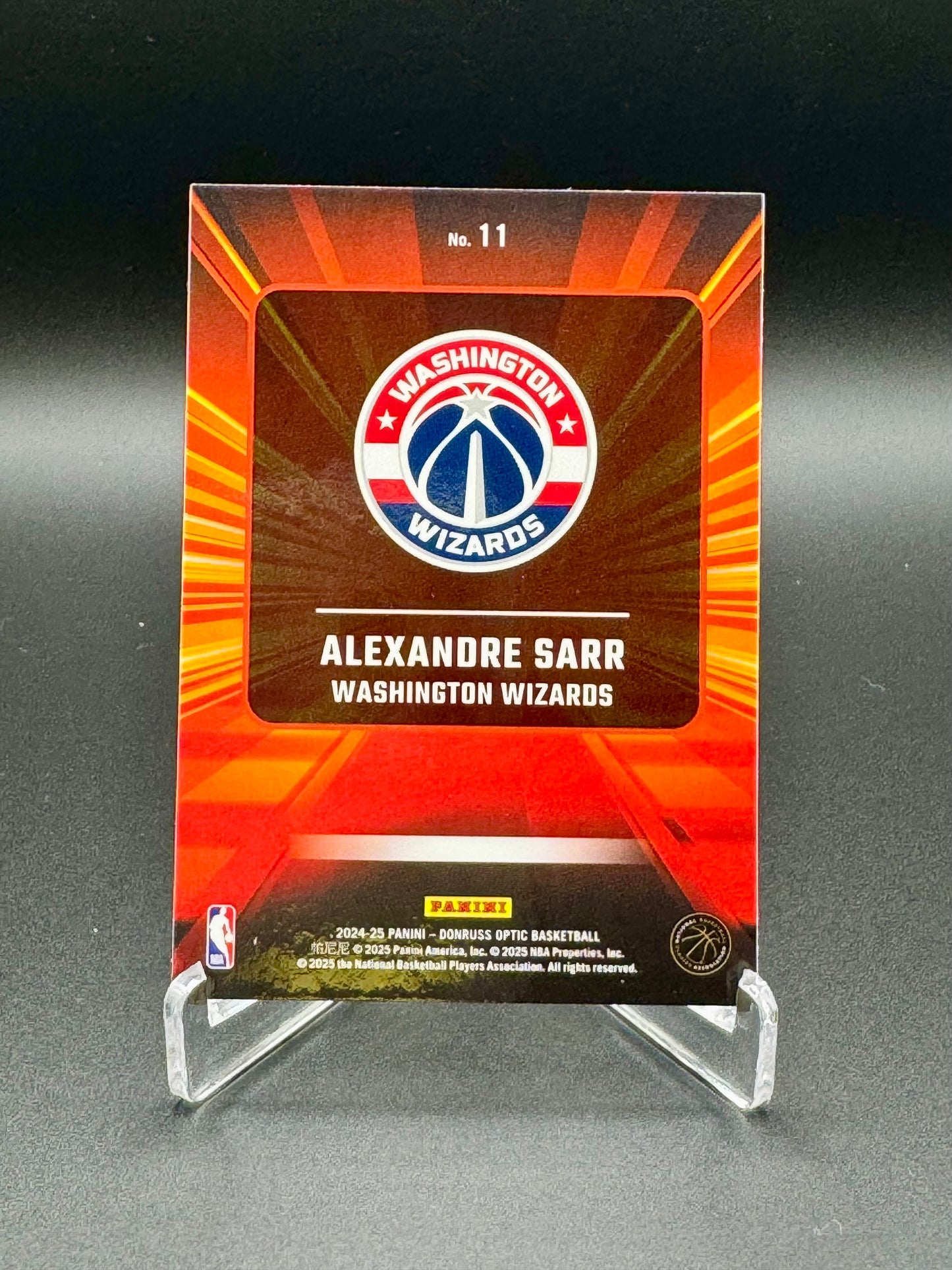 2024-2025 Panini Donruss Optic Basketball Alexandre Sarr RC #11 Express Lane Raw