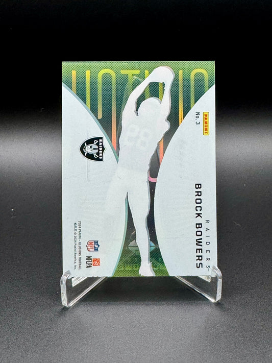 2024 Panini Illusions Football Brock Bowers RC #3 Clutch Raw