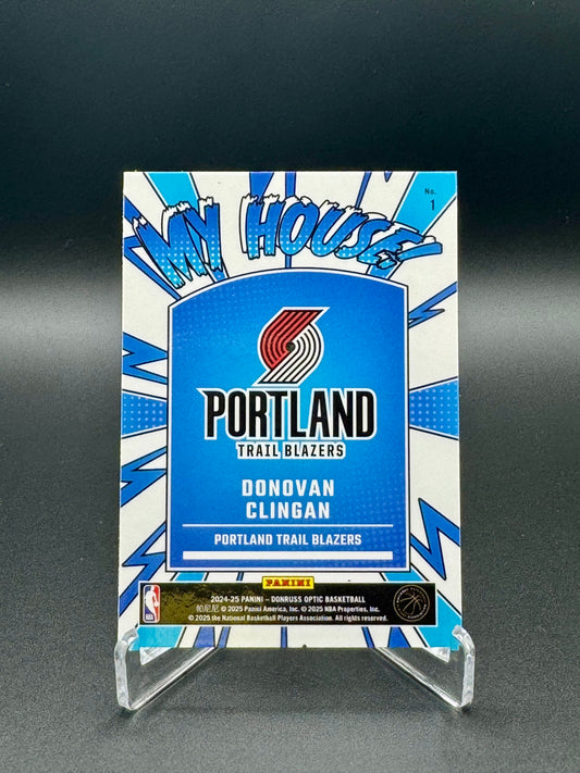 2024-2025 Panini Donruss Optic Basketball Donovan Clingan RC #17 My House White Raw