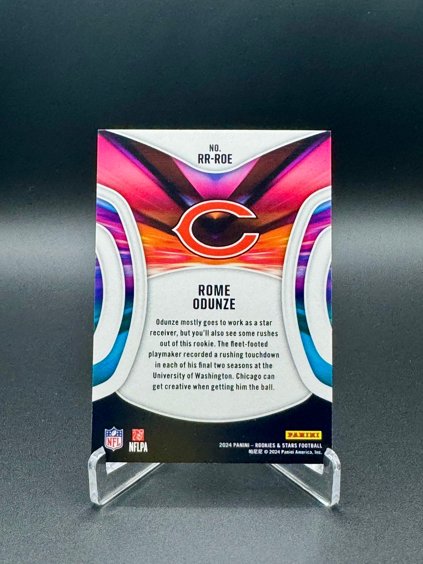 2025 Panini Rookes & Stars Football Rome Odunze #RR-ROE Rookie Rush Raw