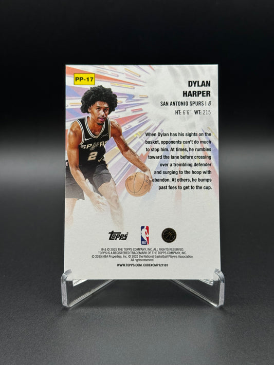2025-2026 Topps Chrome Basketball Dylan Harper RC #PP-17 Power Players Raw