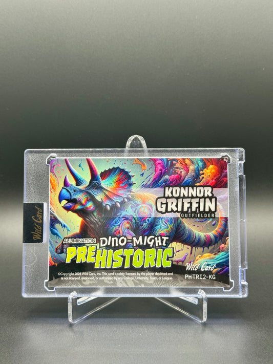 2024 Wild Card Alumination Baseball Konnor Griffin PRC #PHTRI2-KG Dino-Might Prehistoric /15 Raw Encased