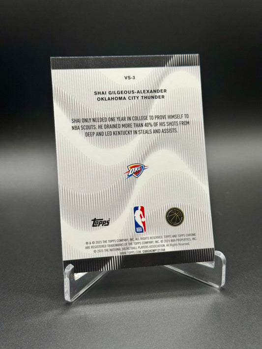 2025 Topps Chrome Basketball Shai Gilgeous-Alexander #VS-3 Voices Raw