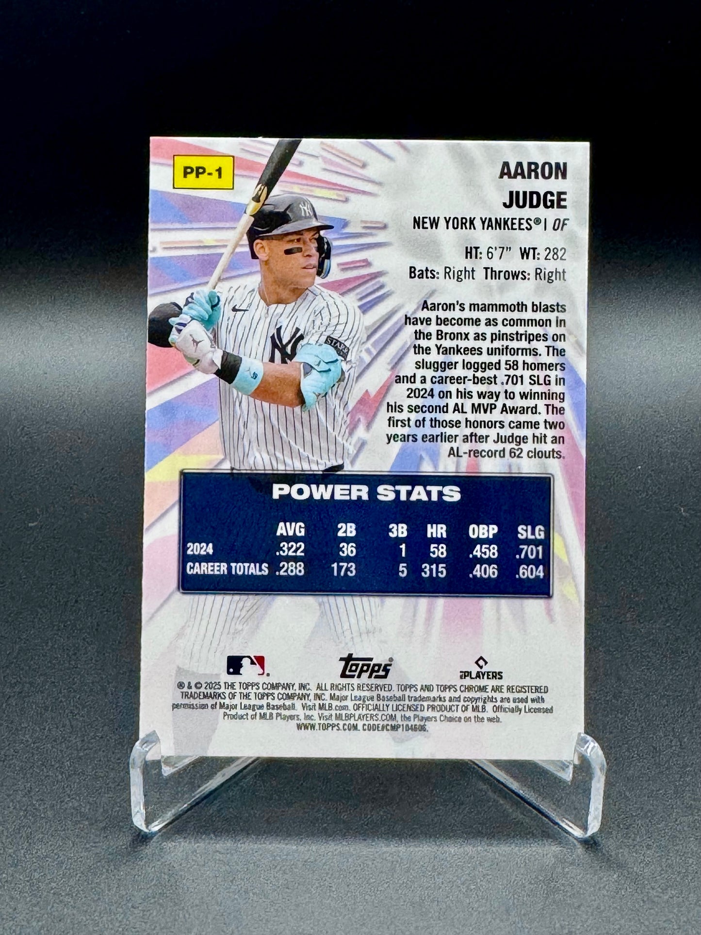2025 Topps Chrome Aaron Judge #PP-1 Power Players Raw