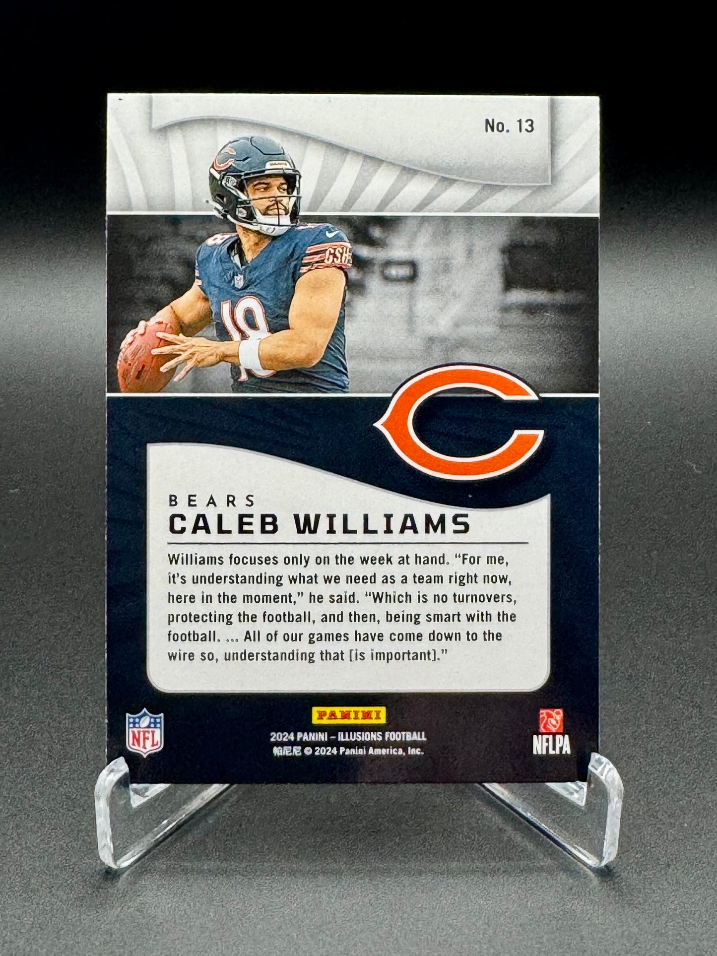 2024 Panini Illusions Football Caleb Williams RC #13 Raw