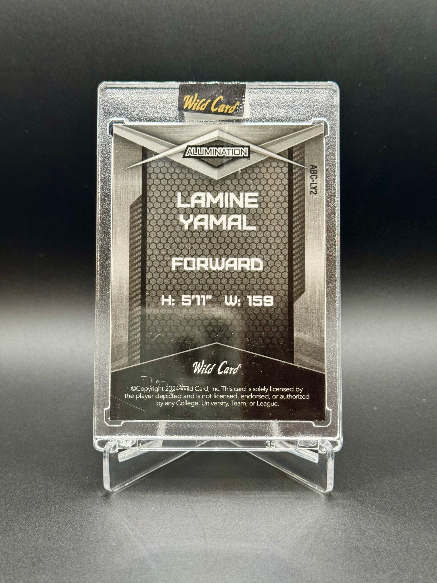 2024 Wild Card Alumination Lamine Yamal RC #ABC-LY2 /40 Raw Encased