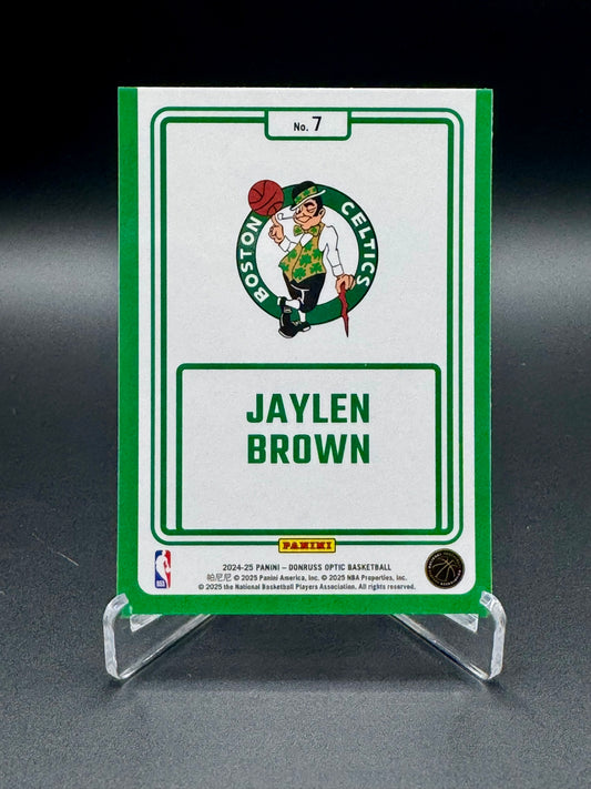 2024-25 Panini Donruss Optic Jaylen Brown #7 Winner Stays Raw