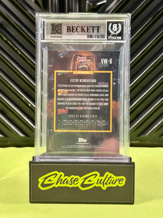2023-24 Topps Now Victor Wembanyama RC #VW6 Rookie of the Year BGS 9