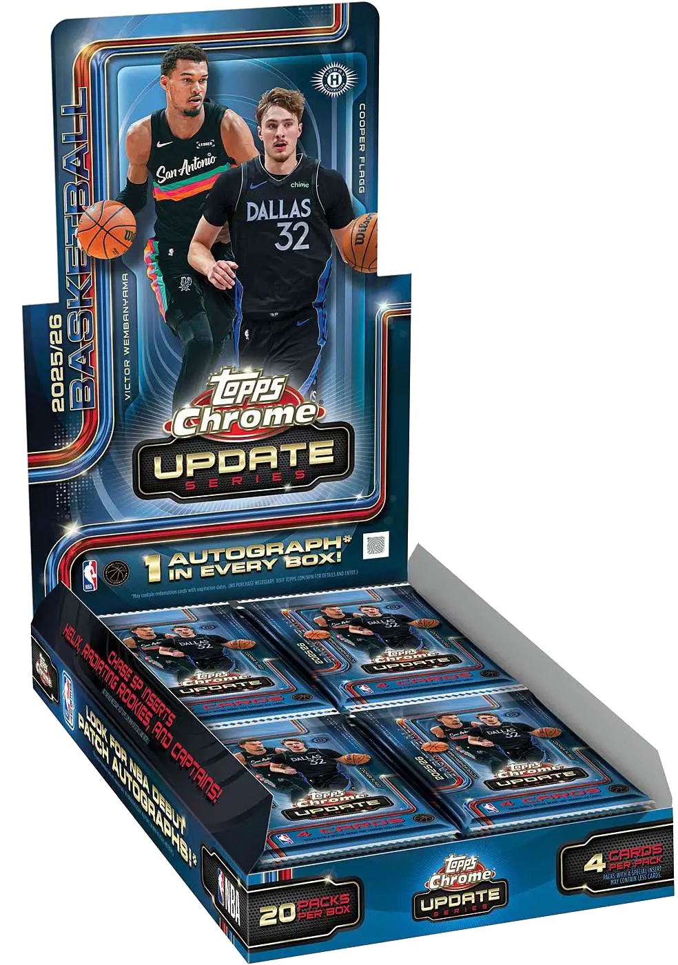 2025-26 Topps Chrome Update Series Basketball - Hobby Box