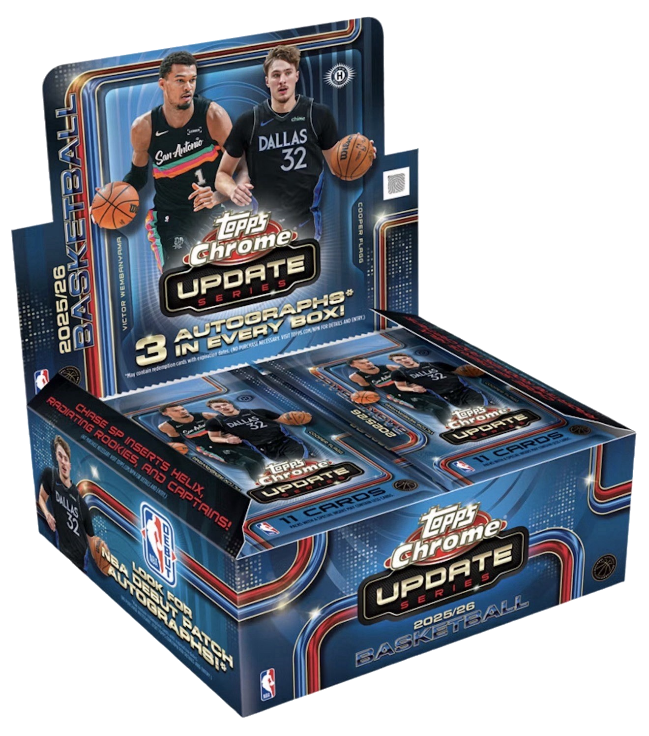 2025-26 Topps Chrome Update Series Basketball - Hobby Jumbo Box