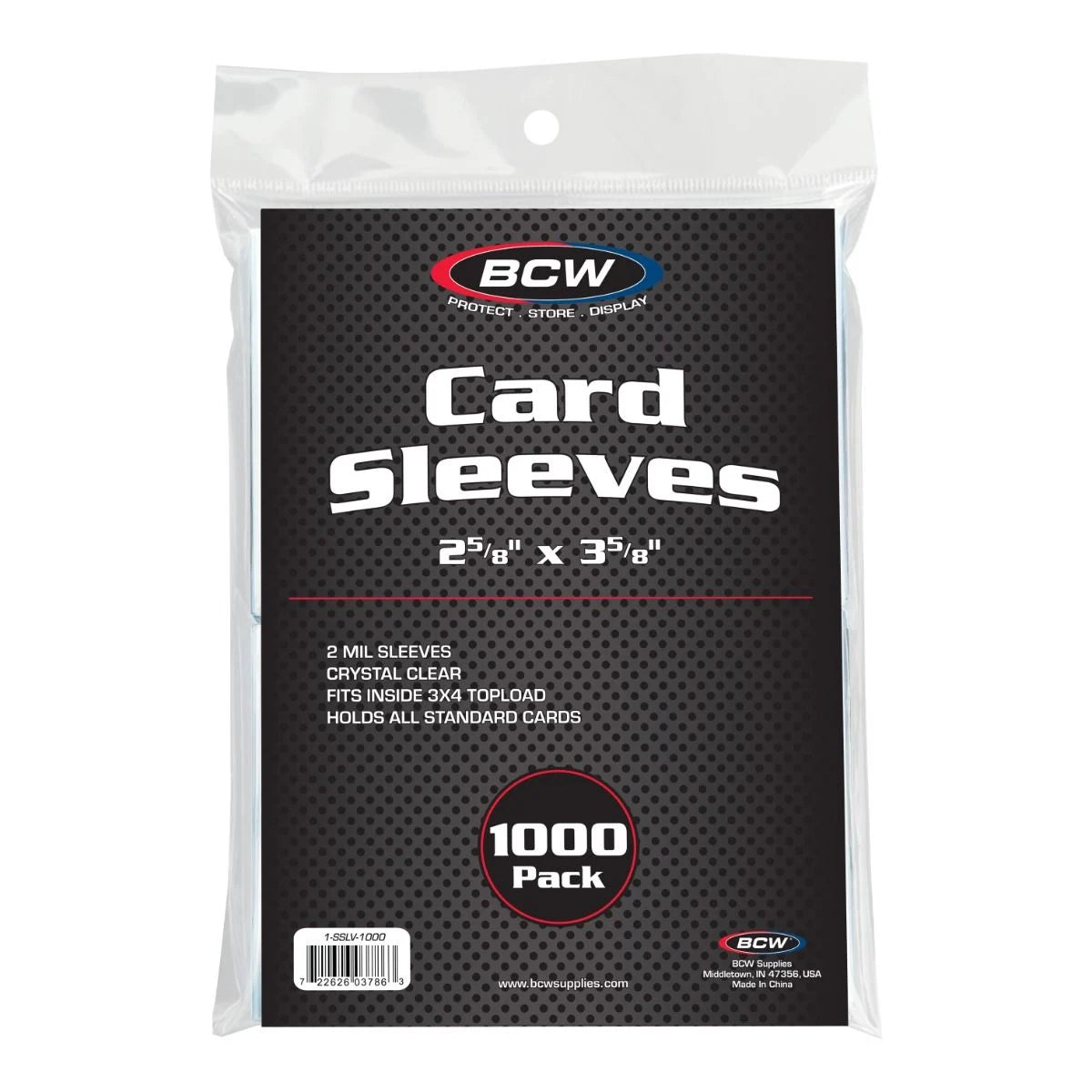 Standard Card Sleeves (1000 Pack) - BCW