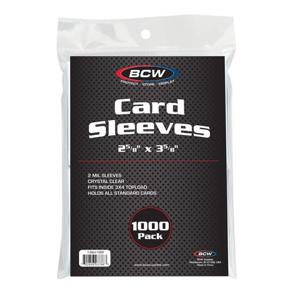 Standard Card Sleeves (1000 Pack) - BCW