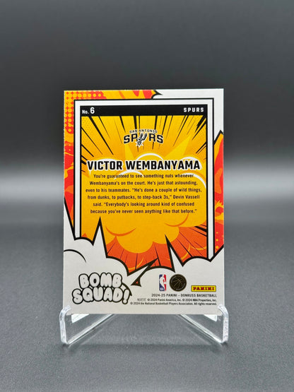2024-2025 Panini Donruss Basketball Victor Wembanyama #6 Bomb Squad Raw