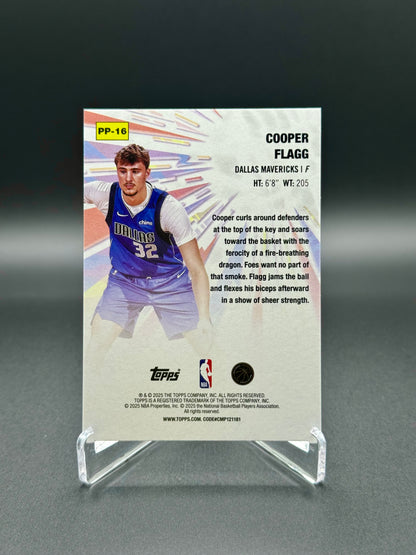 2025-2026 Topps Chrome Basketball Cooper Flagg RC #PP-16 Power Players Raw