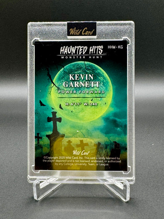 2025 Wild Card Football Kevin Garnett HHW-KG Haunted Hits Monster Hunt /3 Raw Encased
