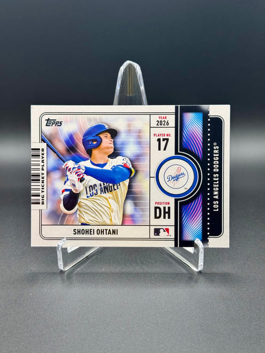 2026 Topps Series 1 Baseball Shohei Ohtani #BTP-3 Big Ticket Players Raw