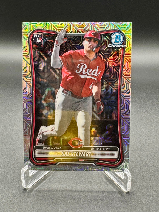 2026 Topps Bowman Chrome Baseball Sal Stewart RC #6 Mojo Refractor Raw