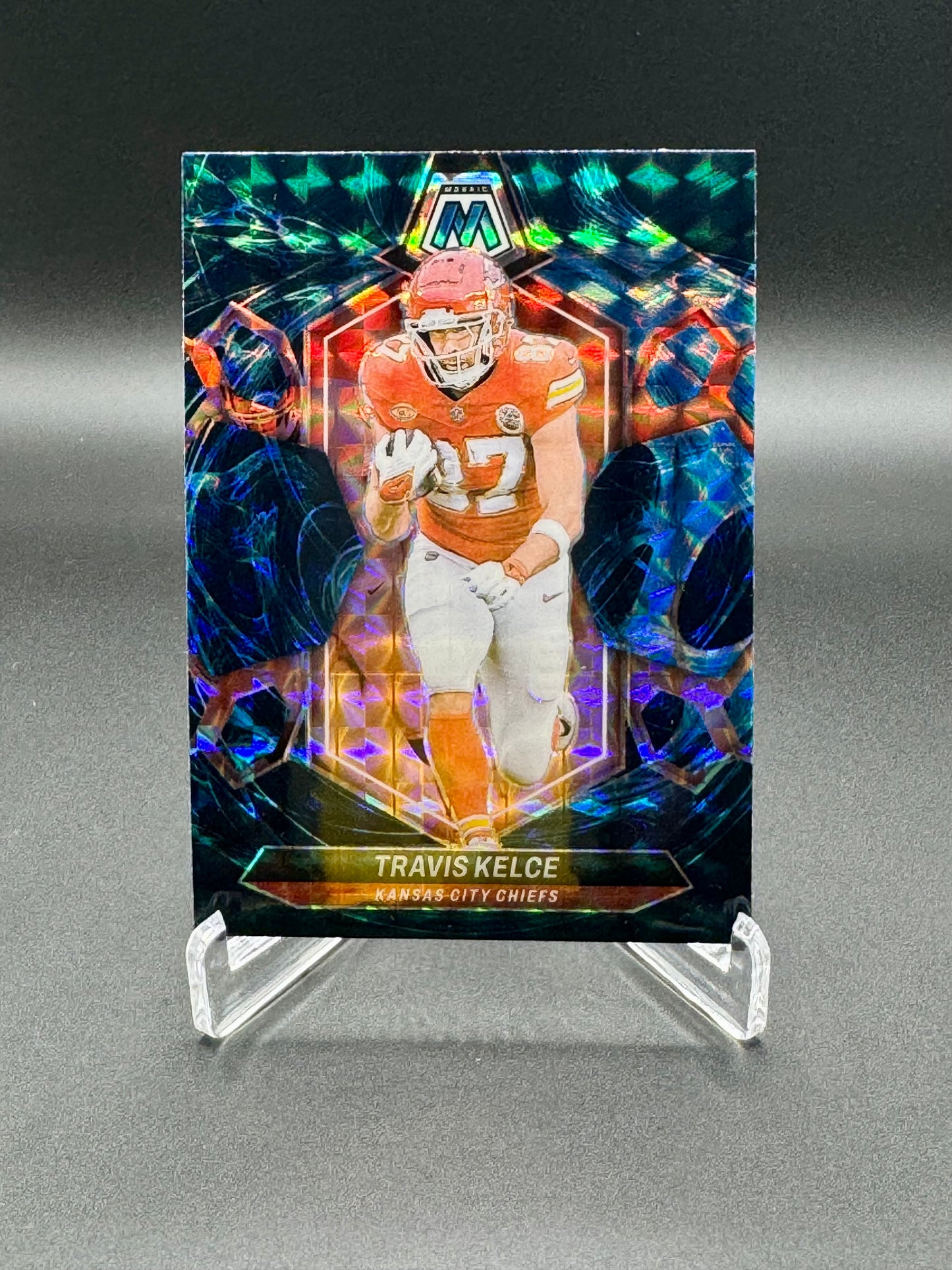 2024 Panini Mosaic Football Travis Kelce #110 Genesis SSP