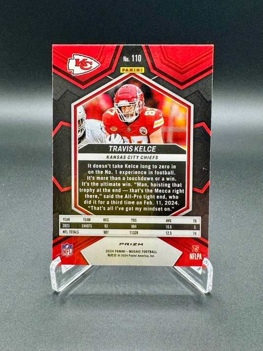 2024 Panini Mosaic Football Travis Kelce #110 Genesis SSP
