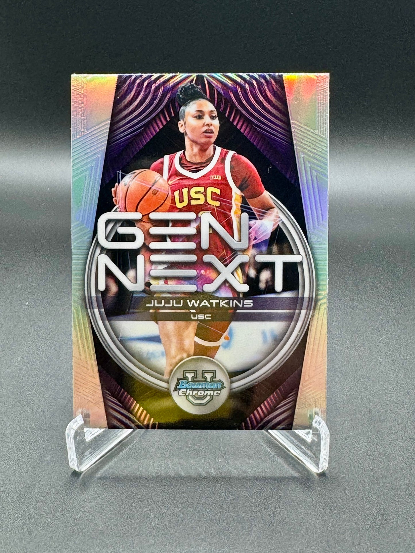 2025-2026 Topps Bowman Chrome Basketball Juju Watkins #GN-8 Gen Next Refractor Raw