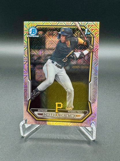 2026 Topps Bowman Chrome Baseball Edward Florentino #BCP-82 Mojo Refractor Raw
