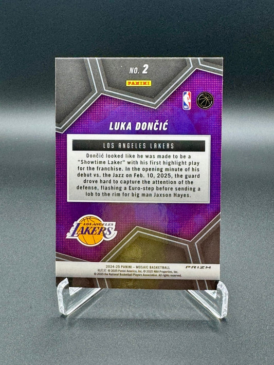 2024-2025 Panini Mosaic Basketball Luka Dončić #2 Overdrive Raw