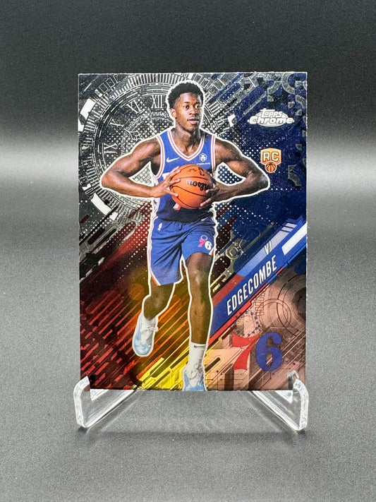 2025-2026 Topps Chrome Basketball VJ Edgecombe RC #GT-18 Go Time Raw