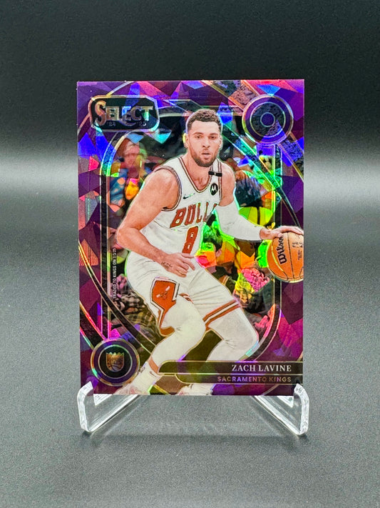 2024-2025 Panini Select Zach Lavine #246 Purple Cracked Ice /99 Raw