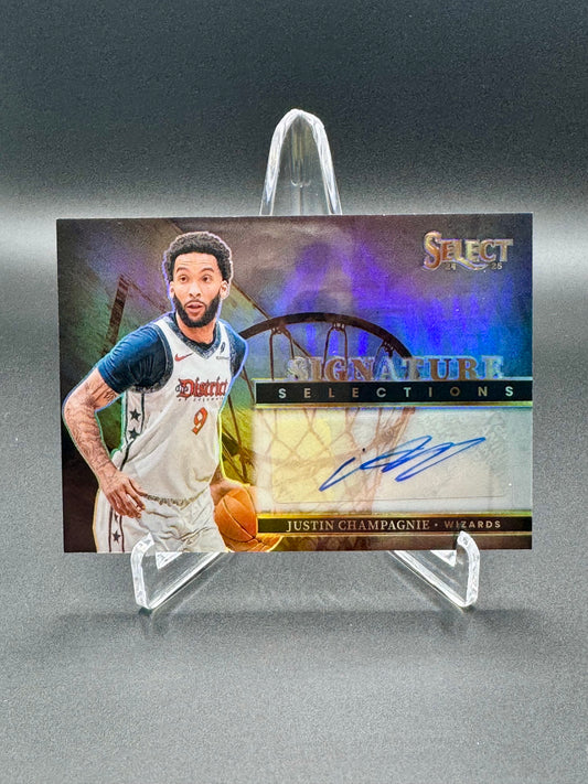 2024-2025 Panini Select Basketball Justin Champagnie #SS-JCP Signature Selections Autograph Raw