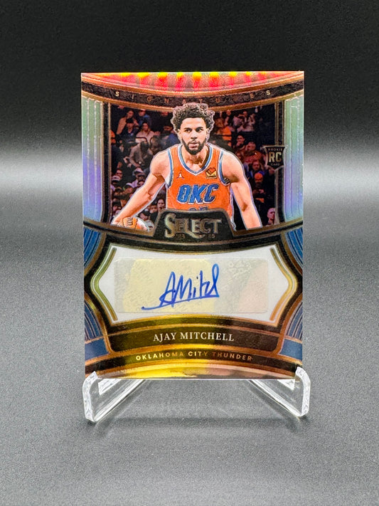 2024-2025 Panini Select Basketball Ajay Mitchell RC #RS-AJY Signature Autograph /249 Raw