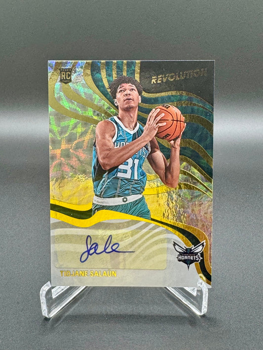 2024-2025 Panini Revolution Basketball Tidjane Salaün RC #RS-JAN Scope Auto /20 Raw