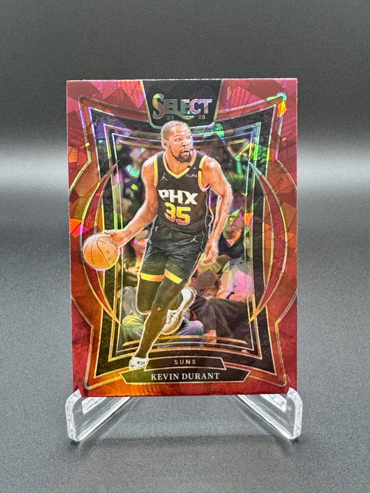 2024-2025 Panini Select Kevin Durant #51 Concourse Orange Cracked Ice Prizm Raw