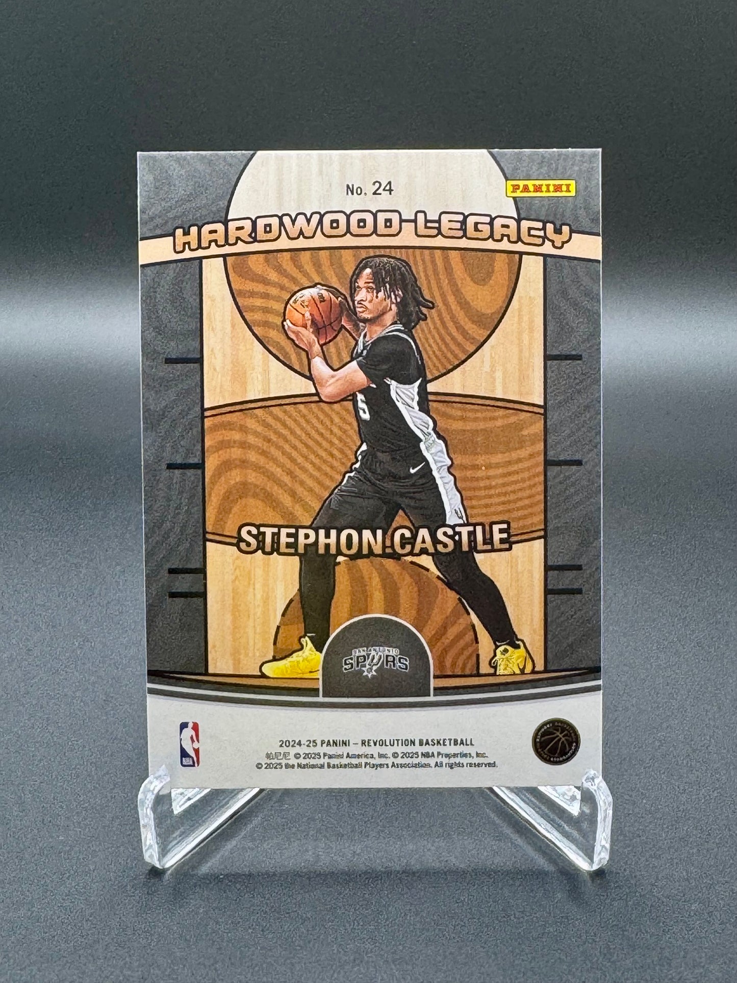 2024-2025 Panini Revolution Stephon Castle RC #24 Hardwood Legacy Raw