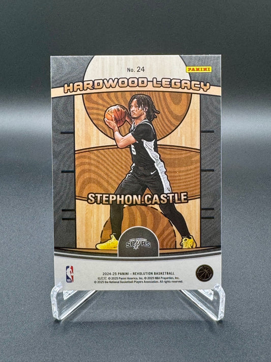 2024-2025 Panini Revolution Stephon Castle RC #24 Hardwood Legacy Raw