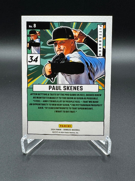 2024 Panini Donruss Baseball Paul Skenes #8 Diamond Marvels Raw