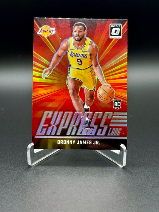 2024-2025 Panini Donruss Optic Basketball Bronny James Jr RC #4 Express Lane Raw