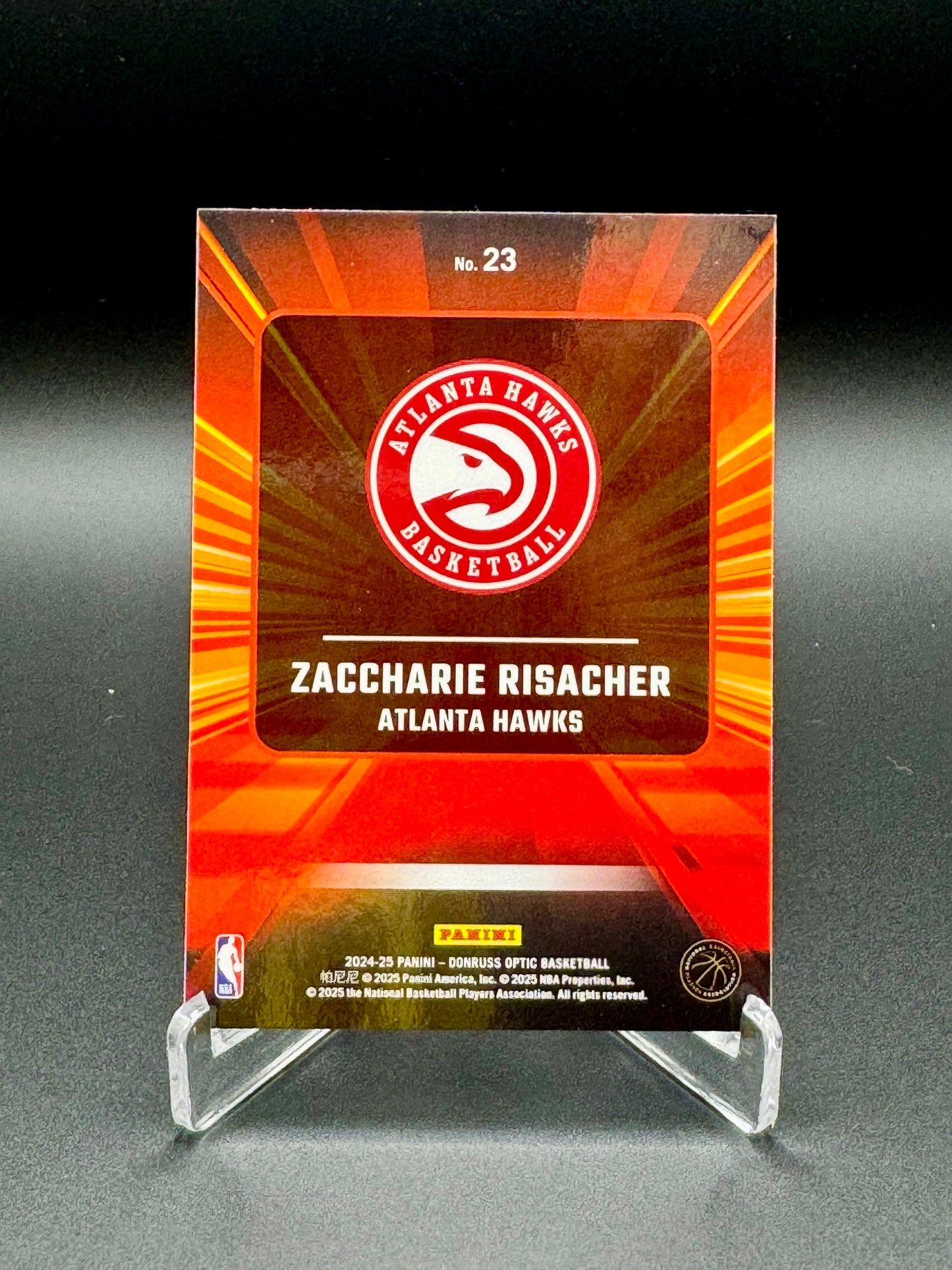 2024-2025 Panini Donruss Optic Basketball Zaccharie Risacher RC#23 Express Lane Raw
