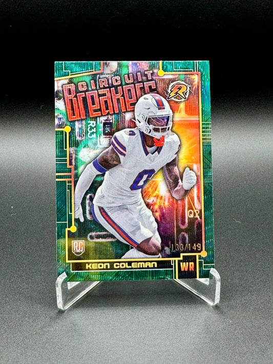 2025 Topps Resurgence Football Keon Coleman #CB-6 Circuit Breakers /149 Raw