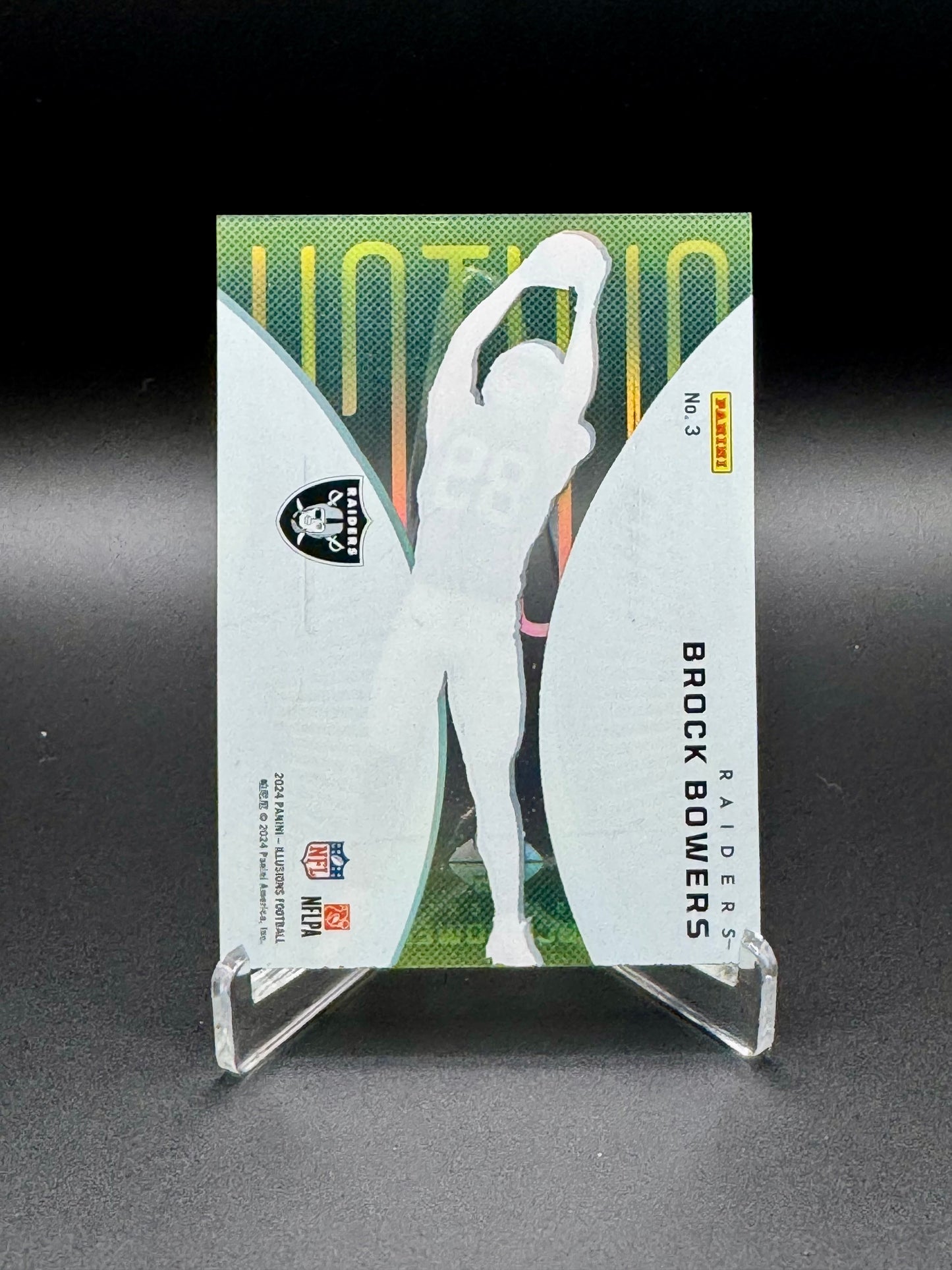 2024 Panini Illusions Football Brock Bowers RC #3 Clutch Raw