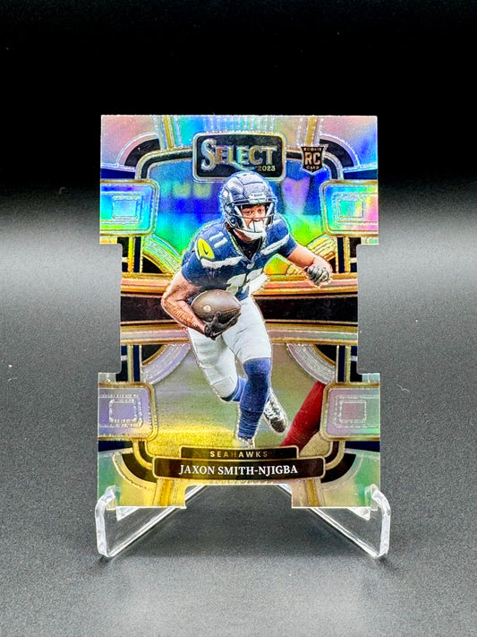 2023 Panini Select Football Jaxson Smith-Njigba RC #87 Concourse Silver Prizm Die-Cut Raw