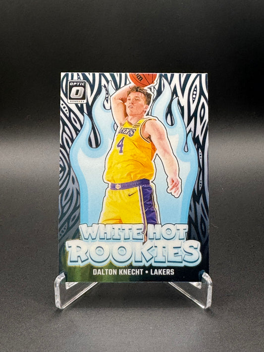 2024-25 Panini Donruss Optic Dalton Knecht White Hot Rookies #9 card front, Los Angeles Lakers rookie insert