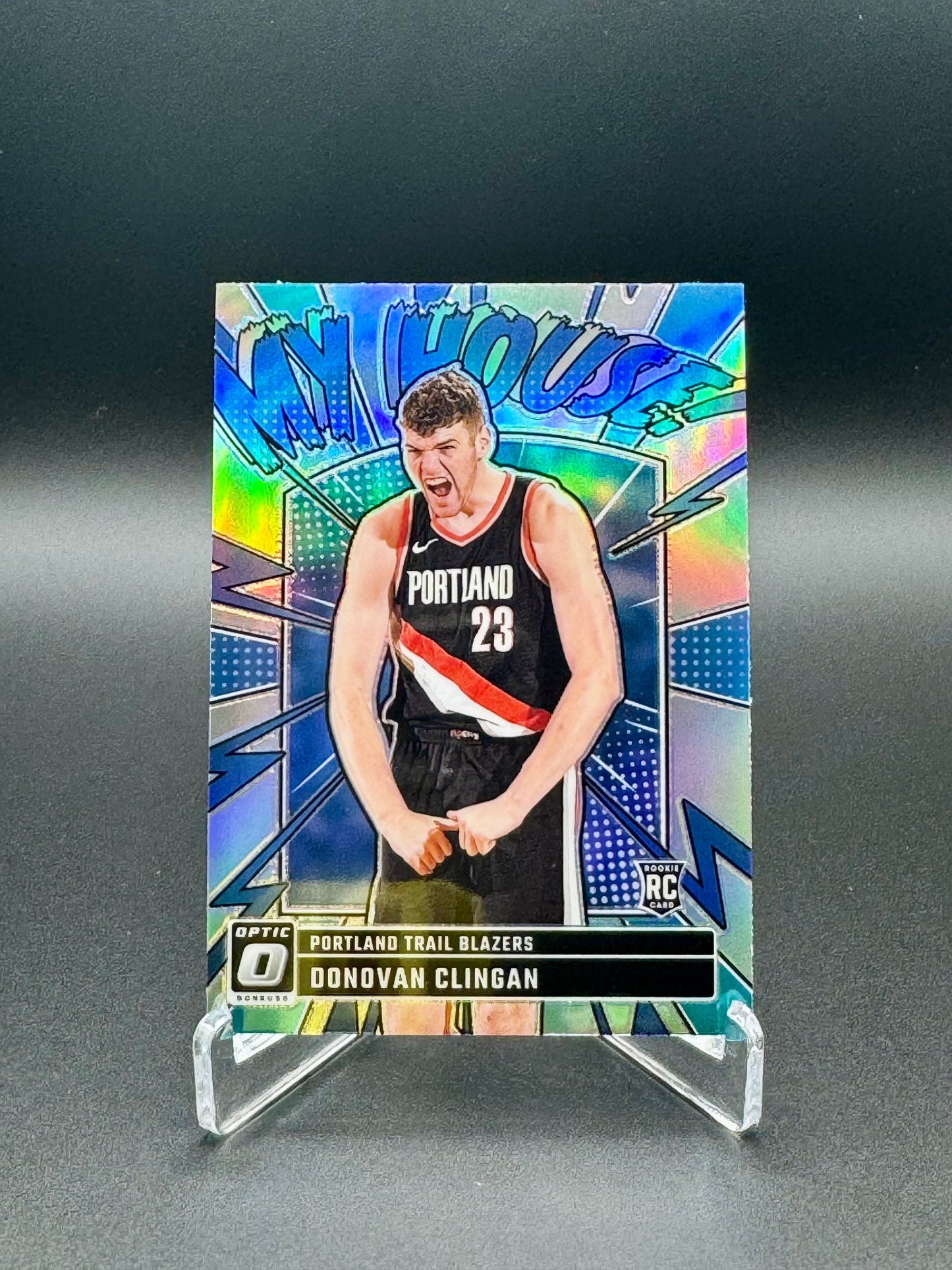 2024-2025 Panini Donruss Optic Basketball Donovan Clingan RC #1 My House Halo Raw