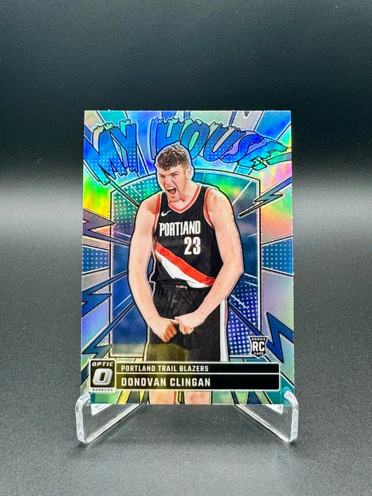 2024-2025 Panini Donruss Optic Basketball Donovan Clingan RC #1 My House Halo Raw