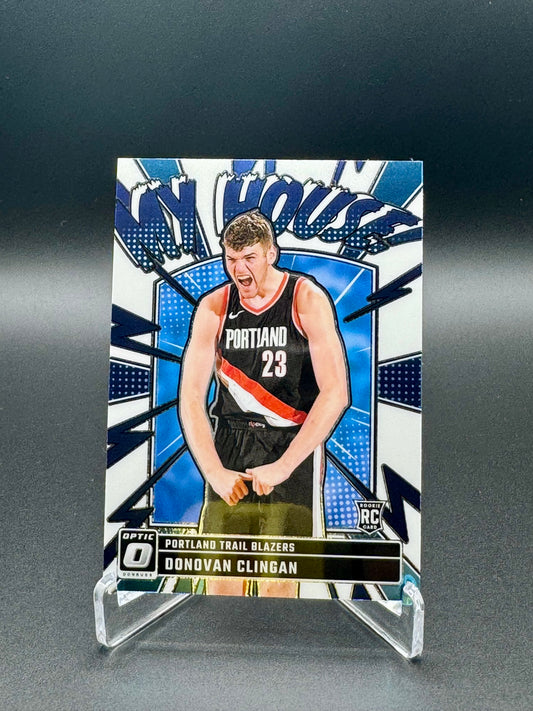 2024-2025 Panini Donruss Optic Basketball Donovan Clingan RC #17 My House White Raw