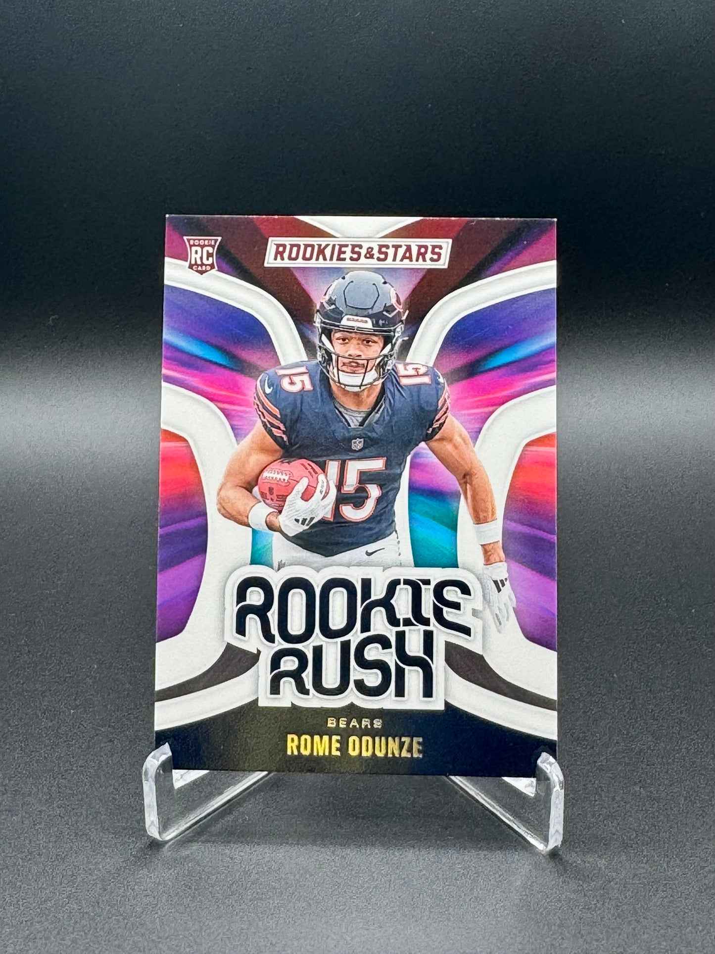 2025 Panini Rookes & Stars Football Rome Odunze #RR-ROE Rookie Rush Raw