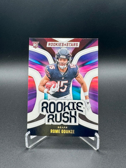 2025 Panini Rookes & Stars Football Rome Odunze #RR-ROE Rookie Rush Raw