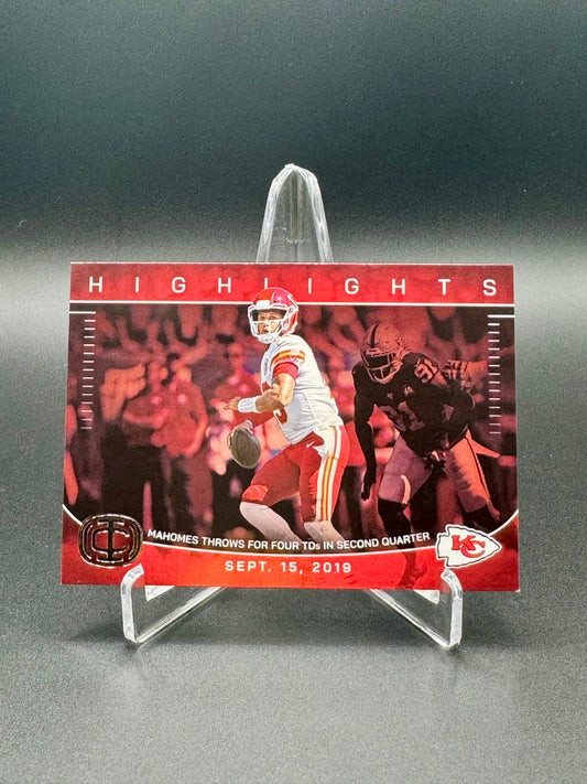 2025 Panini Icon Collections Football Patrick Mahomes #IC-16 Highlights Raw